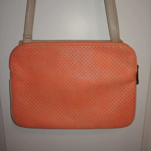 Fiorelli Purse, Salmon/Tan, Adjustable Strap - Picture 9 of 15
